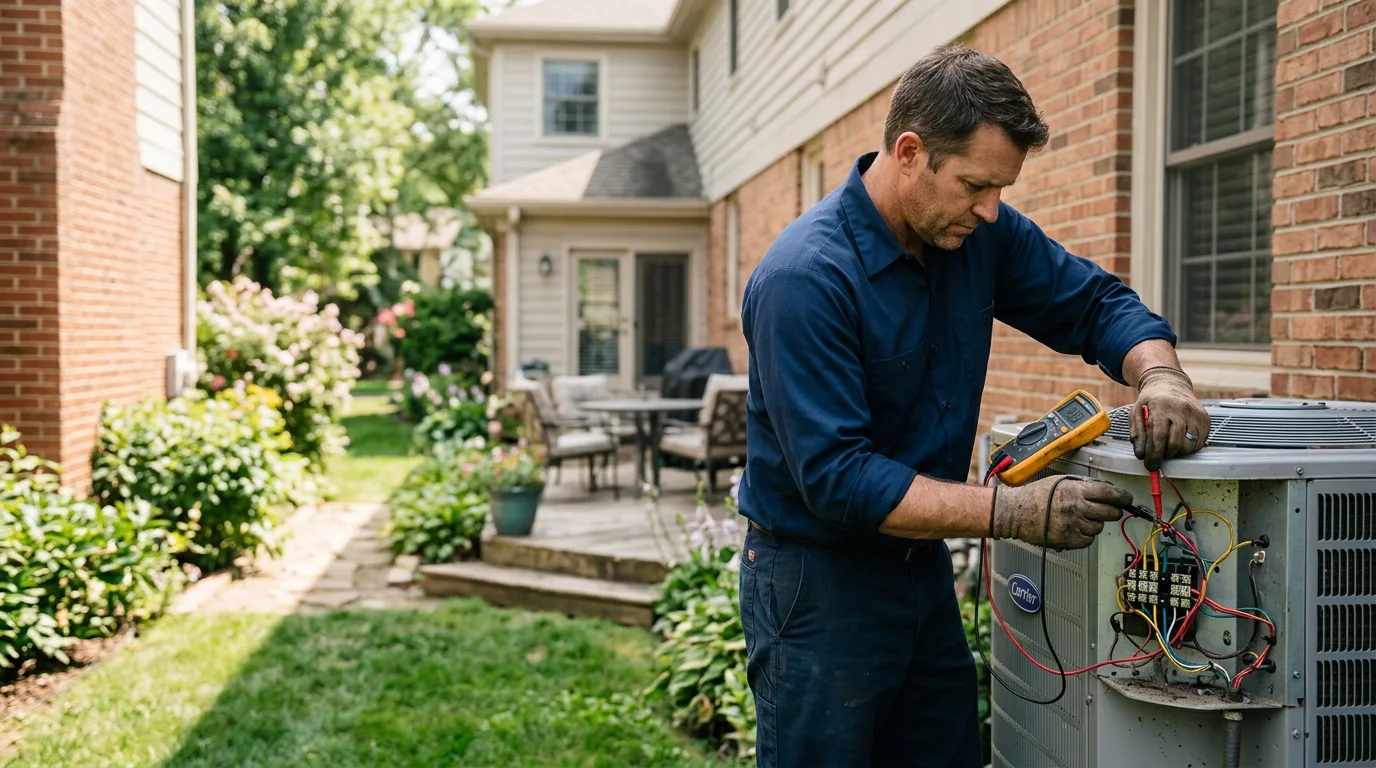 HVAC technician working near Sound Beach, NY
